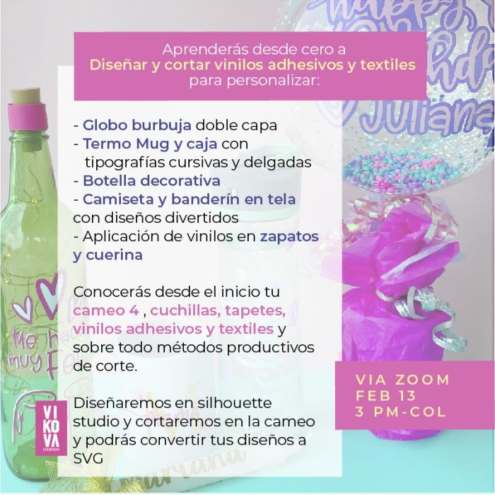 Curso de vinilos adhesivos y textiles con cameo - Imagen 3