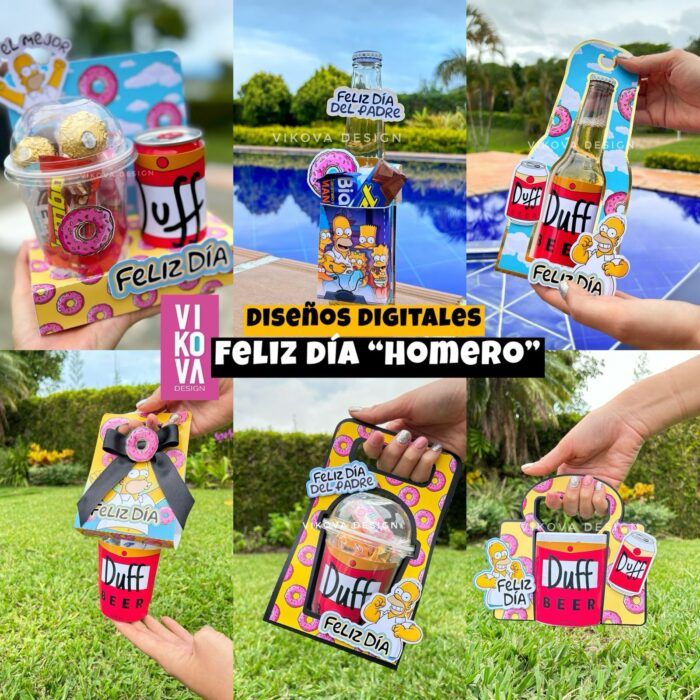 Plantillas de empaques de los Simpsons