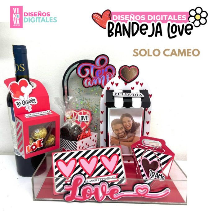 Plantilla para bandeja de amor para cameo - Imagen 2