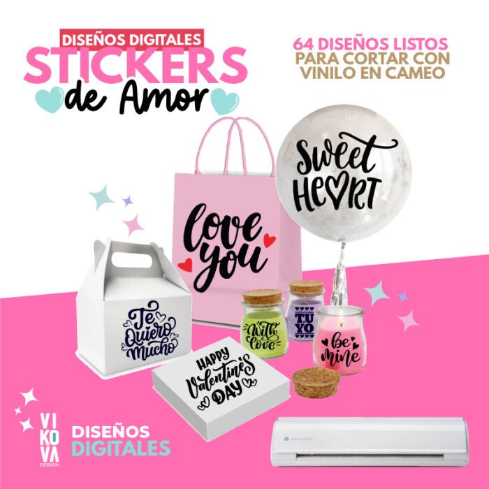 Plantillas de Stickers de Amor