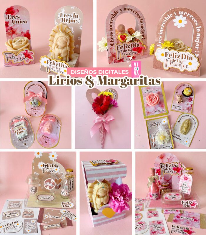 Plantillas de diseños de Lirios y Margaritas