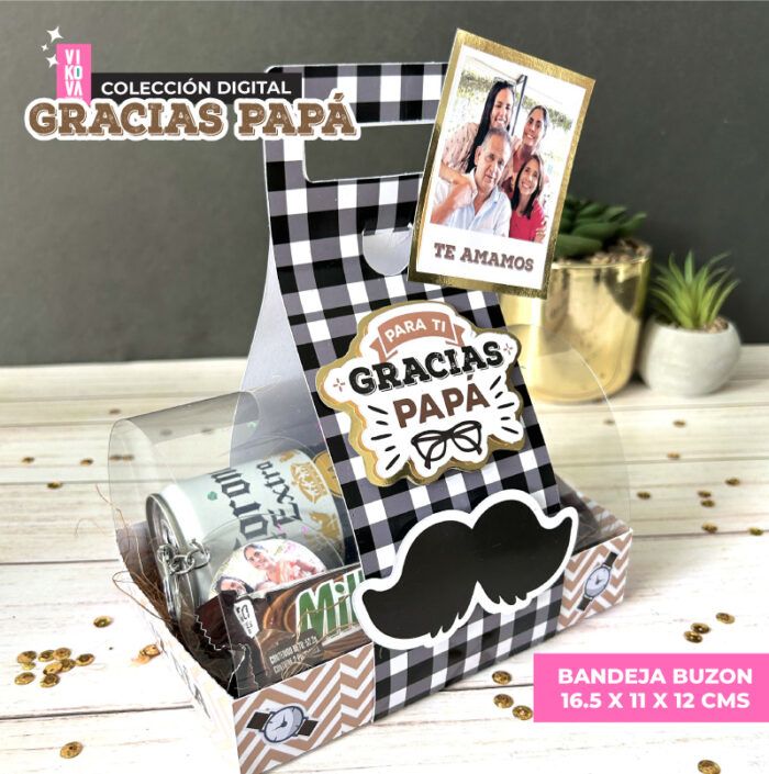 Plantillas de empaques "gracias papá" - Imagen 2