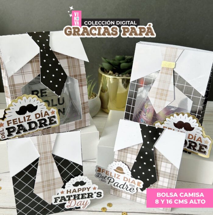 Plantillas de empaques "gracias papá" - Imagen 8
