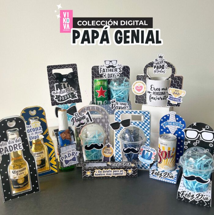 Plantillas de empaques papá genial