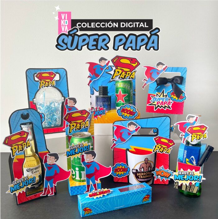 Plantillas de empaques SÚPER PAPÁ