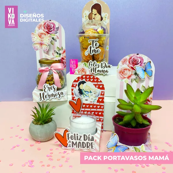 Plantillas de portavasos creativos para mujeres