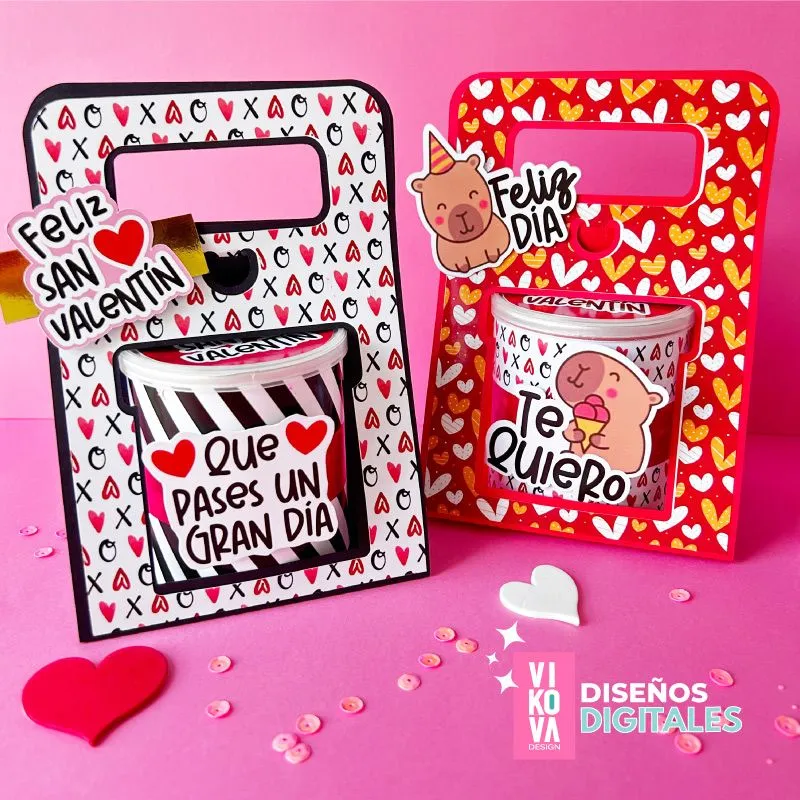 VIKOVA DESIGN Plantillas Digitales de Papeleria Creativa Plantilla de empaque para pringles