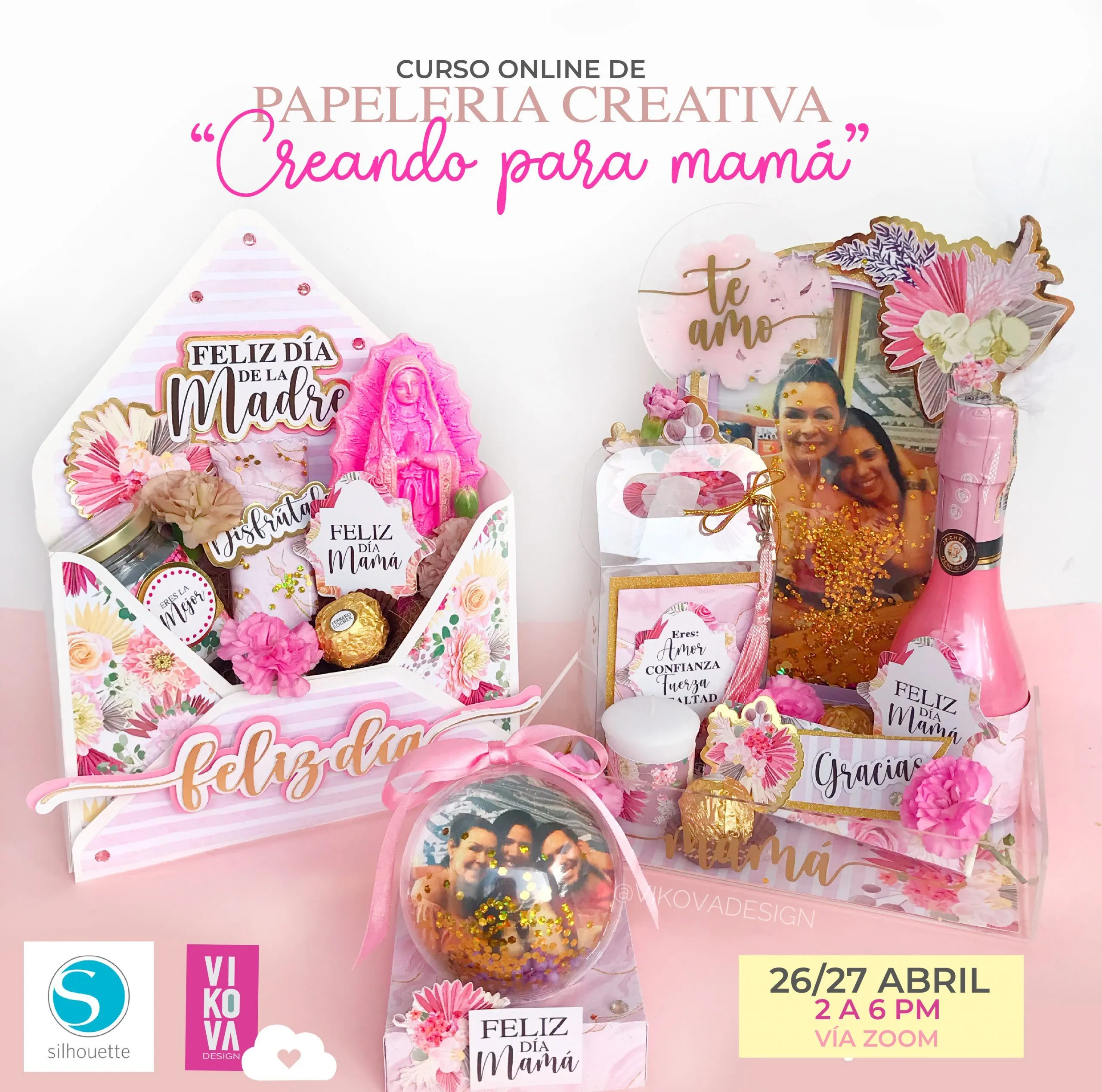 VIKOVA DESIGN Plantillas Digitales de Papeleria Creativa Plantillas de sobre 3d y bandeja luxury para mujeres