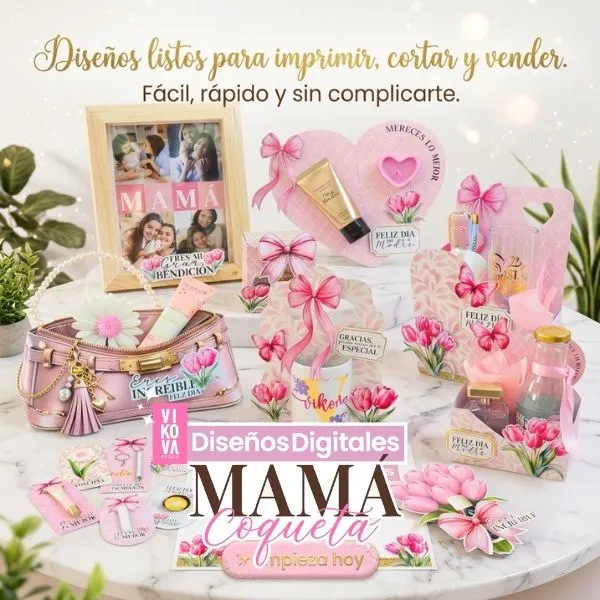 plantilla imprimible vikova design caja dia del madre
