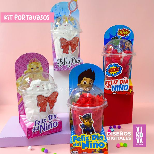 plantillas de portavasos o domos creativos para niños