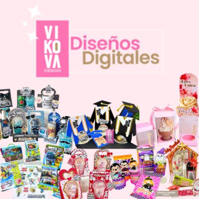 plantillas digitales diseños papeleria creativa cameo vikova design