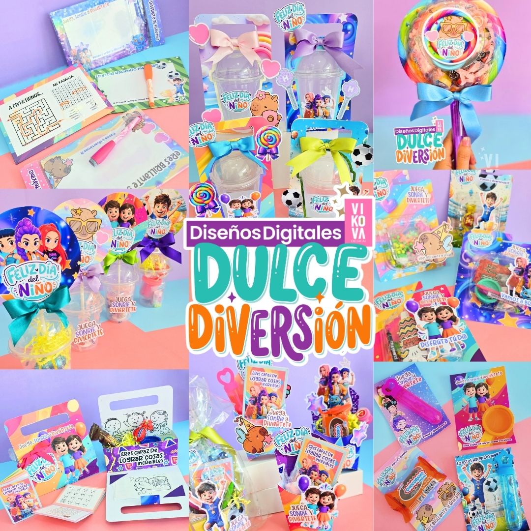 plantillas imprimibles dia del niño dulce diversion vikova design imprimibles